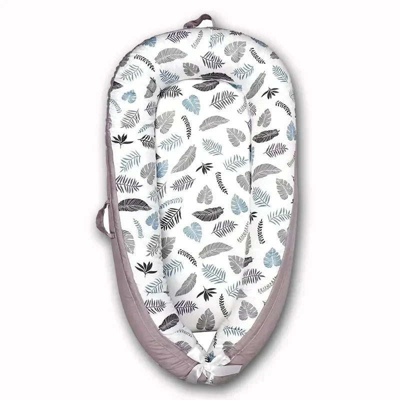 Lit de voyage pour bébé en bas âge, berceau en coton pour nouveau-né, berceau pare-chocs, nouveau lit nid de bébé 85x50cm avec oreiller, berceau Portable