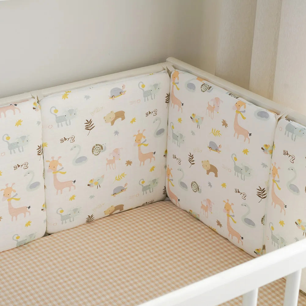 Pare-chocs anti-collision lavable pour lit de bébé, garde-corps de lit pour nouveau-né, sécurité, R64.6 pièces
