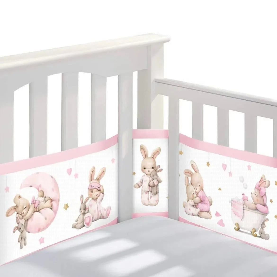 Tour de lit respirant| Lapin